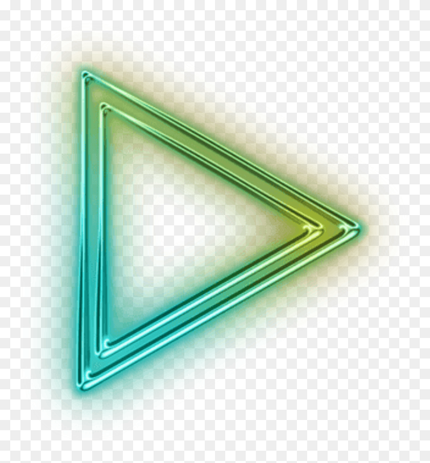 837x906 Neon Triangulo Tumblr Triangle Translucent Neon Arrow, Ornament, Mailbox, Letterbox HD PNG Download