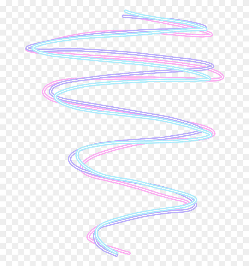 674x838 Neonpastelspiral Sticker Parallel, Wire, Bow, Leash HD PNG Download