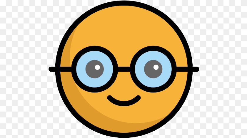 513x470 Nerd Emoji Icon Iphone Nerd Emoji Black And White, Accessories, Glasses, Astronomy, Moon PNG