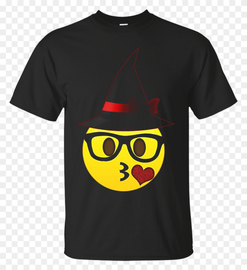 1039x1143 Nerd Emoji Witch Hat Halloween Tshirt For Girls And Majin Vegeta T Shirt, Clothing, Apparel, T-shirt HD PNG Download