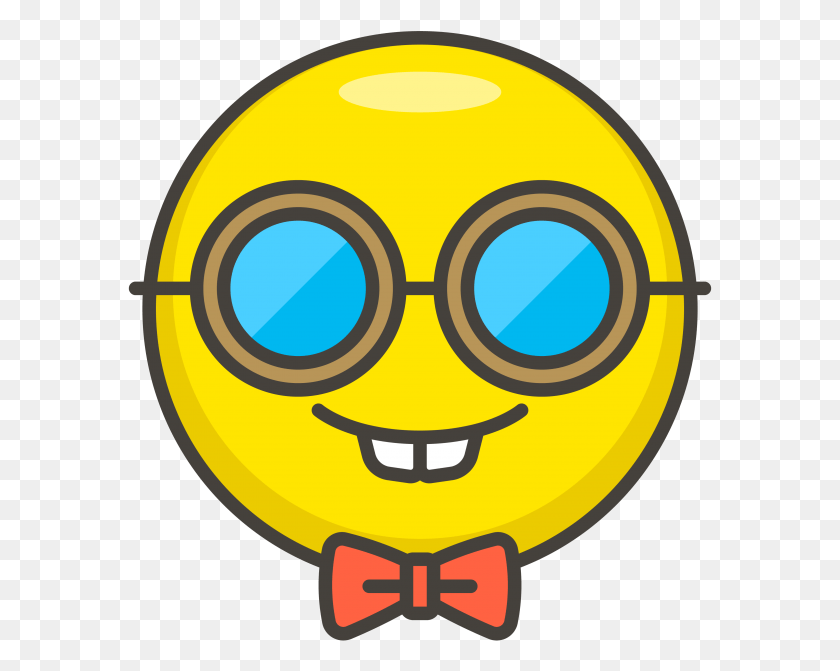 585x611 Nerd Face Emoji Icono Nerd, Очки, Аксессуары, Аксессуары Hd Png Скачать
