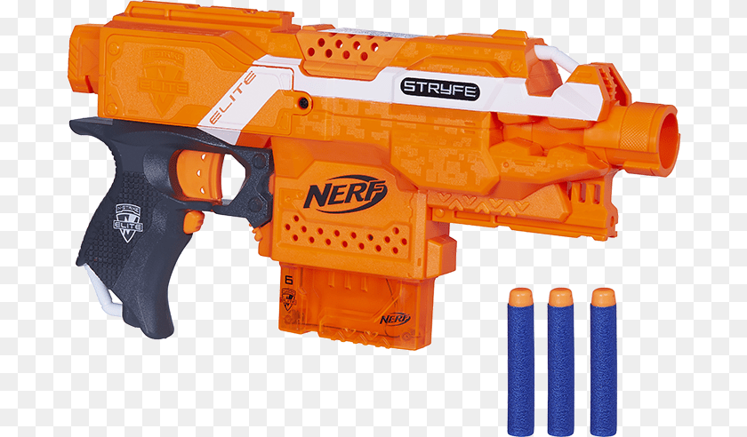 691x492 Nerf Elite Stryfe Xd Large Nerf Gun N Strike Elite, Toy, Water Gun, Firearm, Weapon Transparent PNG