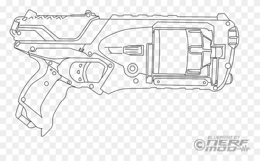 1054x622 Nerf Gun Coloring Pages 92277 Nerf, Gray, World Of Warcraft HD PNG Download