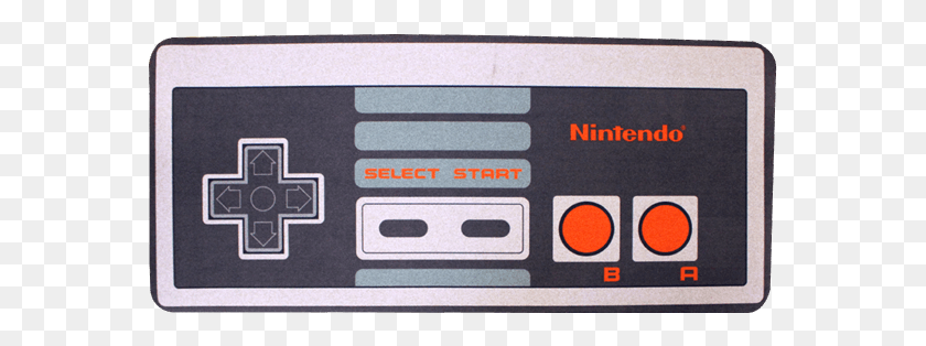 571x254 Nes Controller Doormat Nintendo Nes Controller, Text, Electronics, Tape Player HD PNG Download
