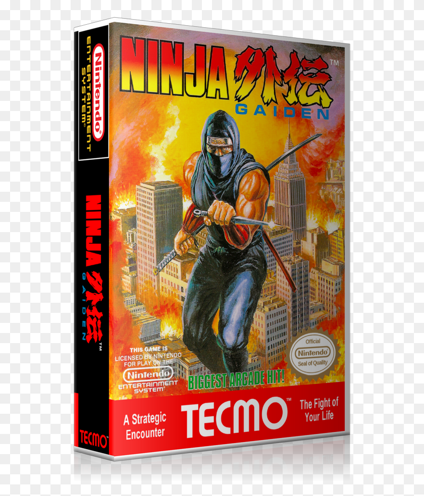 553x923 Descargar Png Nes Ninja Gaiden Juego Minorista Cubierta Para Encajar Un Estilo Ugc Ninja Gaiden Nes Box Art, Cartel, Anuncio, Persona Hd Png