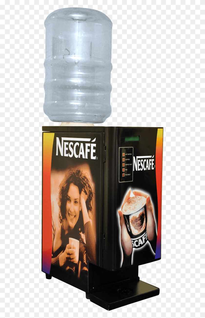 500x1243 Nescafe 4 Option Machine Nescafe Coffee, Person, Human, Beverage HD PNG Download