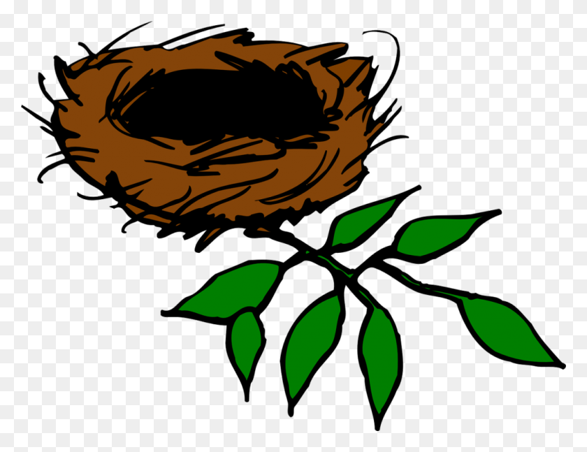 1024x771 Nest Clipart Tree Vector Bird Nest Clip Art, Leaf, Plant, Green HD PNG Download