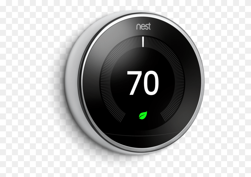 533x533 Nest Learning Thermostat 3rd Generation Image Home Thermostat, Gauge, Tachometer HD PNG Download