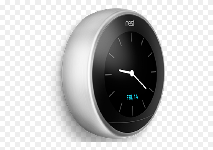 465x533 Nest Learning Thermostat 3rd Generation Review Circle, Analog Clock, Clock, Alarm Clock HD PNG Download