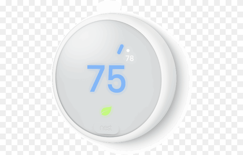 Nest Thermostat E White, Plate, Alarm Clock, Clock, Text Sticker PNG