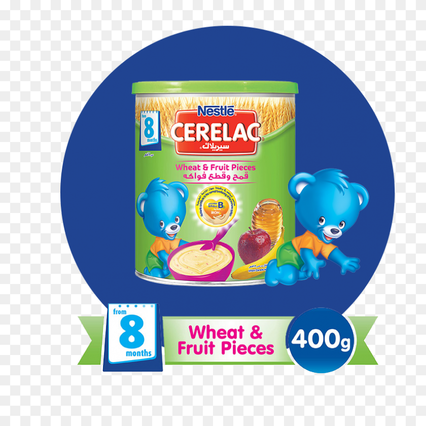 789x789 Descargar Png Nestl Cerelac Cereal Infantil Trigo Amp Fruta Trozos Cerelac Trigo Y Frutas, Disco, Dvd, Etiqueta Hd Png