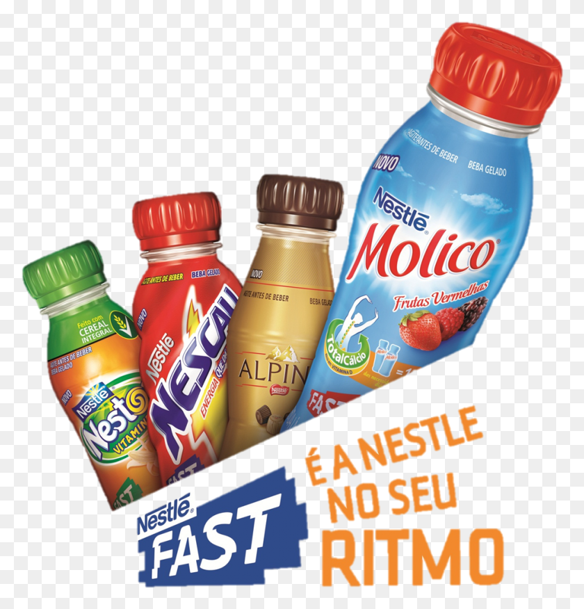 950x995 Nestl Fast Nestle Fast, Бутылка, Плакат, Реклама Hd Png Скачать