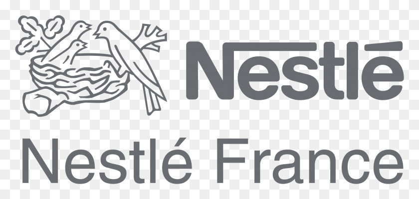 2191x955 Nestle France Logo Transparent Graphics, Text, Word, Alphabet HD PNG Download