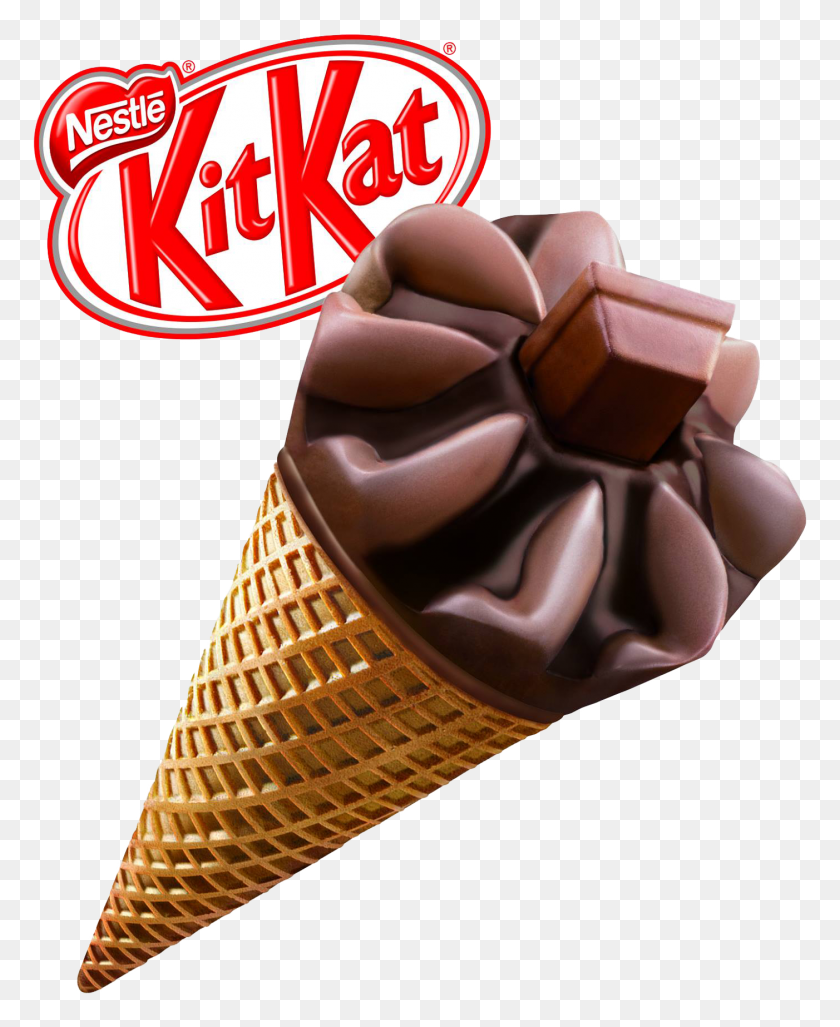 1402x1739 Nestle Kit Kat Cone Kit Kat Cone Мороженое, Десерт, Еда, Сливки Png Скачать