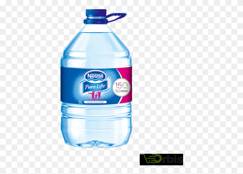 427x542 Nestle Pure Life 5 Liter, Mineral Water, Beverage, Water Bottle HD PNG Download