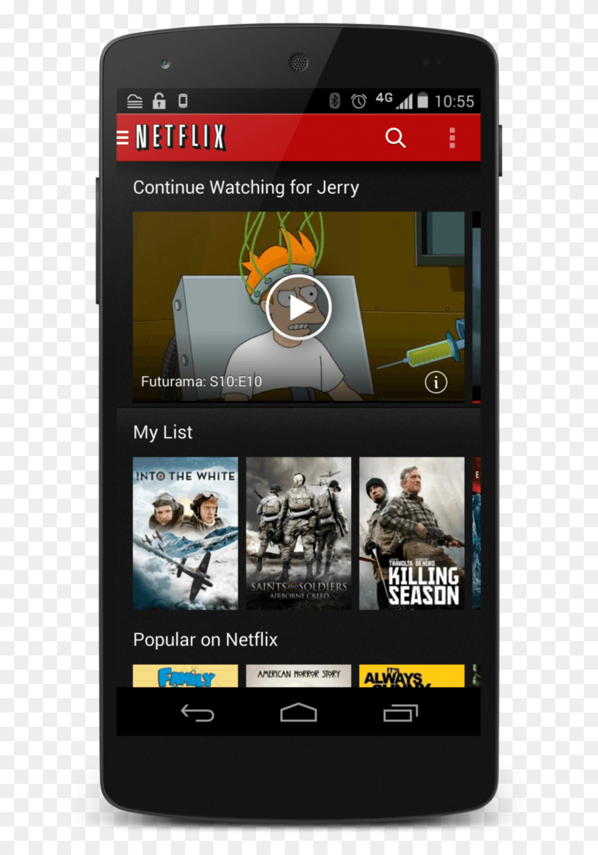 651x1140 Descargar Png Netflix Netflix Android, Teléfono Móvil, Teléfono, Electrónica Hd Png