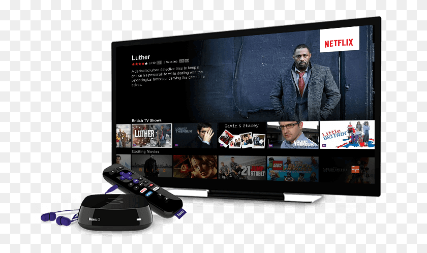 710x438 Netflix Roku App, Pc, Computer, Electronics HD PNG Download