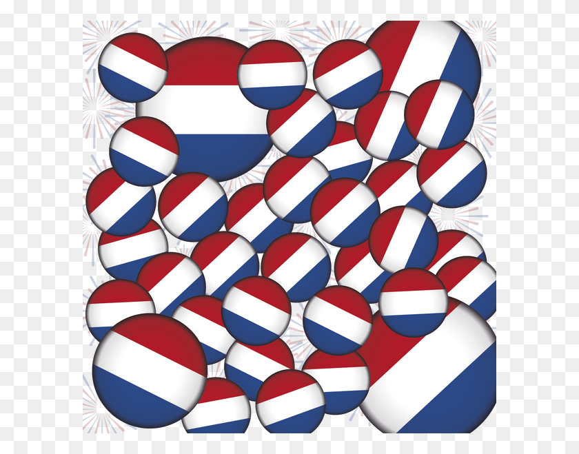 600x599 Bandera De Países Bajos Impreso Bandana Balón De Fútbol, ​​Globo, Bola, Multitud Hd Png