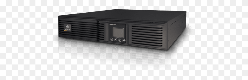 500x213 Network Closet Small Data Center Ups Liebert Gxt4 Ups 3000 Va, Electronics, Amplifier, Microwave HD PNG Download