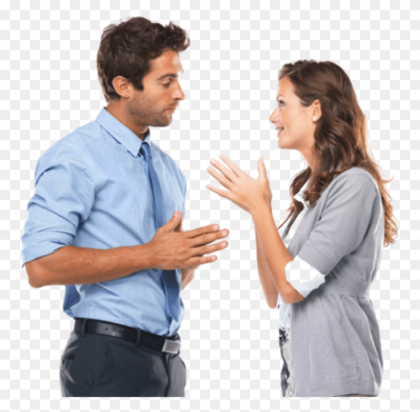 759x765 Network Consulting Two People Talking To Each Other, Person, Human, Clothing HD PNG Download
