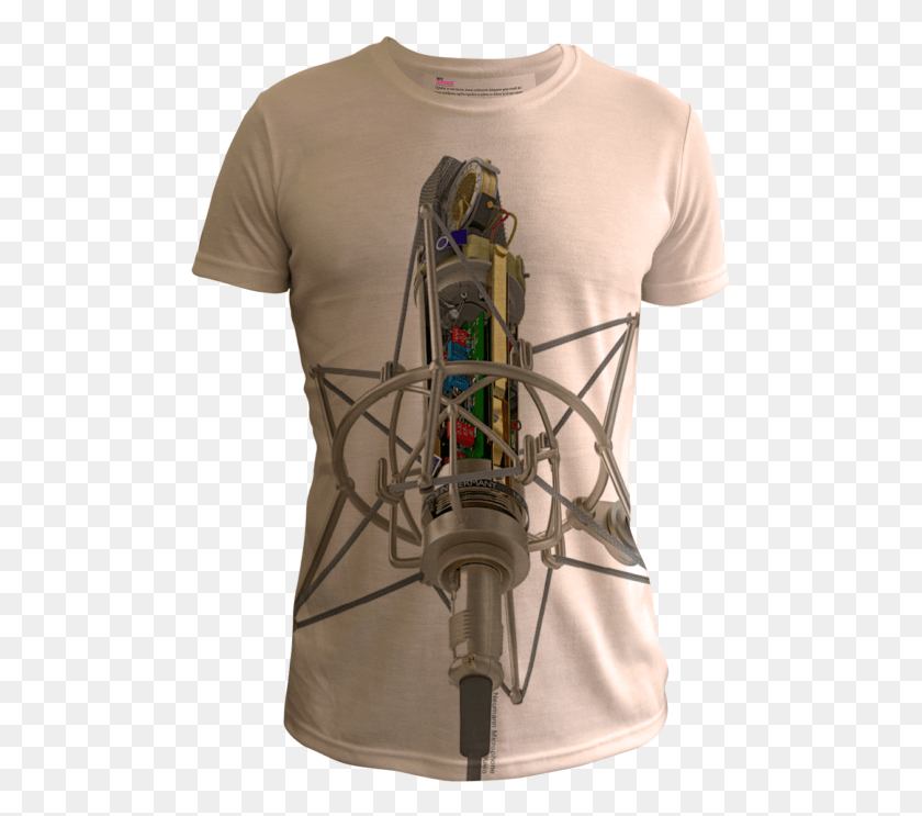 496x683 Neumann Microphone By Yukio Miyamoto Brian Clough T Shirt, Clothing, Apparel, Person HD PNG Download