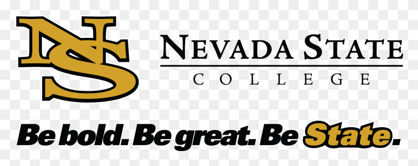 2032x713 Логотип Колледжа Штата Невада, Текст, Алфавит Hd Png Скачать
