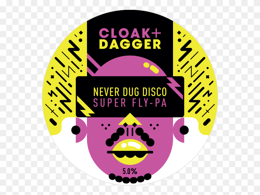 570x570 Never Dug Disco Super Fly Pa Circle, Poster, Advertisement, Flyer Descargar Hd Png