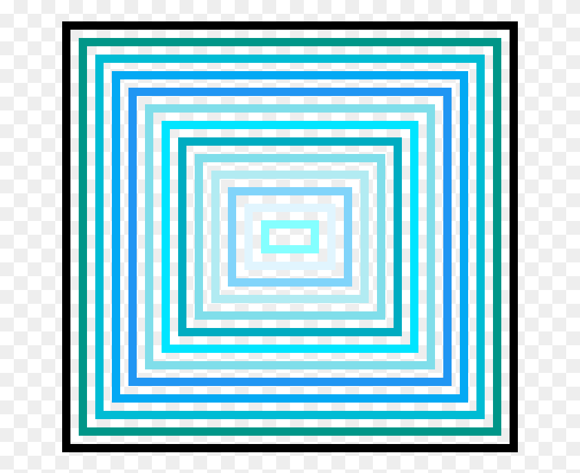 661x625 Never Ending Blue Square De Young Museum Frank Stella, Pattern, Rug, Purple HD PNG Download