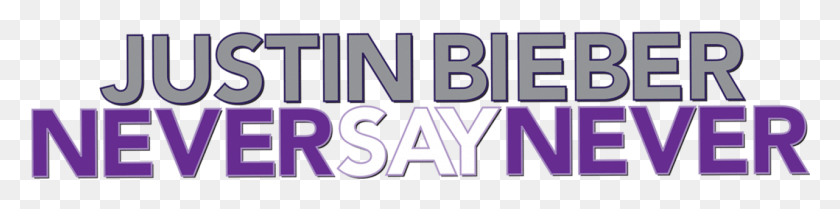 1281x245 Never Say Never Justin Bieber Never Say Never, Word, Purple, Text HD PNG Download