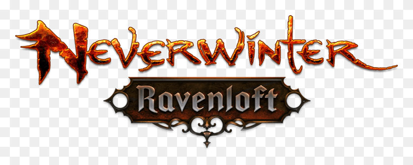 1624x577 Логотип Neverwinter Ravenloft, Слово, Алфавит, Текст Hd Png Скачать