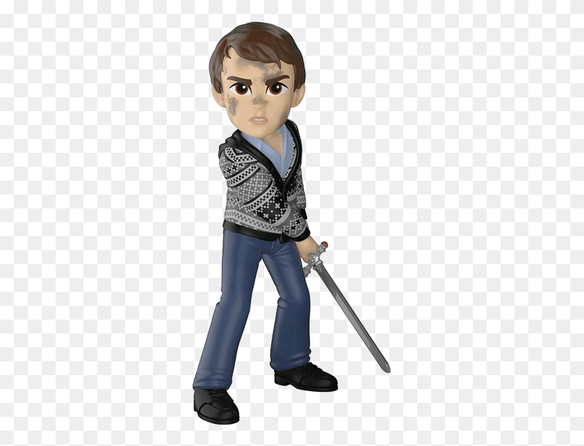 287x582 Neville With Sword Us Exclusive Rock Candy Vinyl Figure Neville Longbottom, Clothing, Apparel, Person HD PNG Download