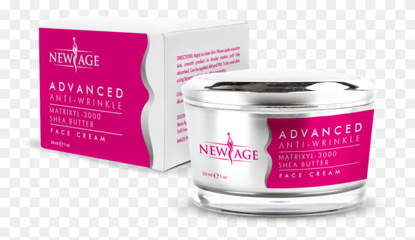 917x501 New Ageless Advanced Anti Wrinkle Cream Pink Face Cream Box, Etiqueta, Texto, Lata Hd Png
