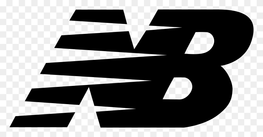 3341x1618 Логотип New Balance Черный Логотип Nb New Balance, Серый, Мир Варкрафта Png Скачать