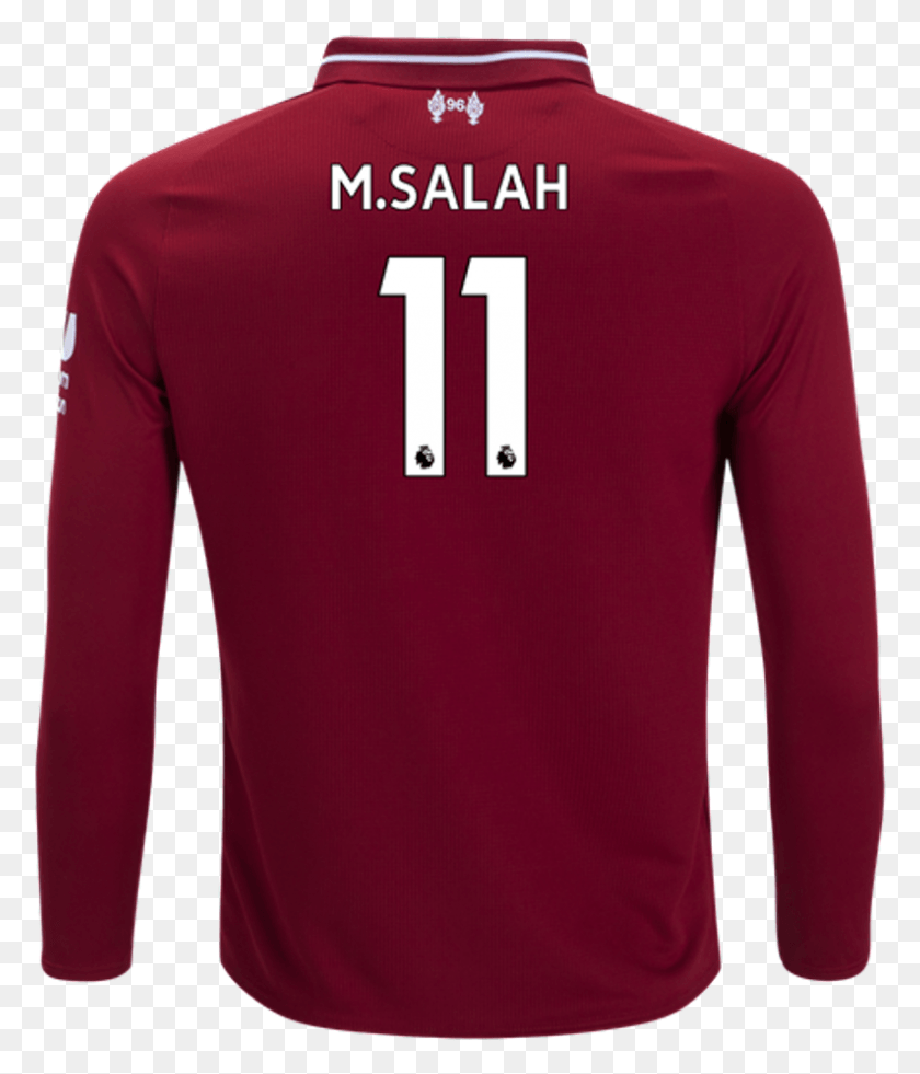 794x938 New Balance Mohamed Salah Liverpool Youth Long Sleeve Long Sleeved T Shirt, Clothing, Apparel, Shirt HD PNG Download