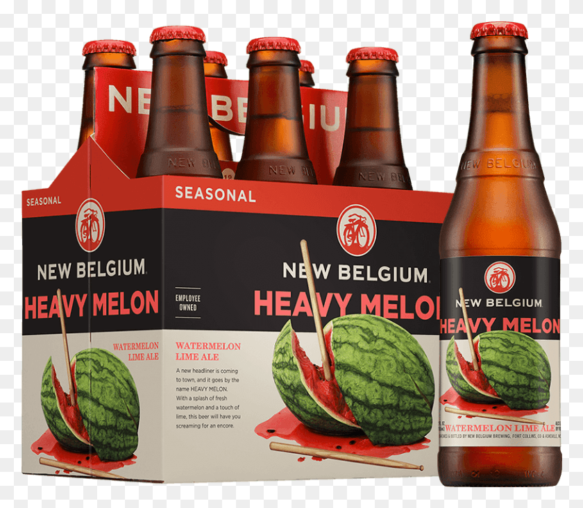 812x700 New Belgium Heavy Melon Heavy Melon Beer, Plant, Fruit, Food HD PNG Download