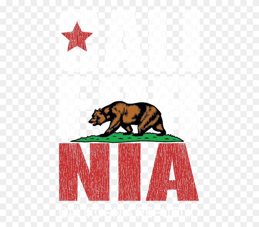 459x676 New California Republic Flag Clipart California State, Mammal, Animal, Wildlife HD PNG Download