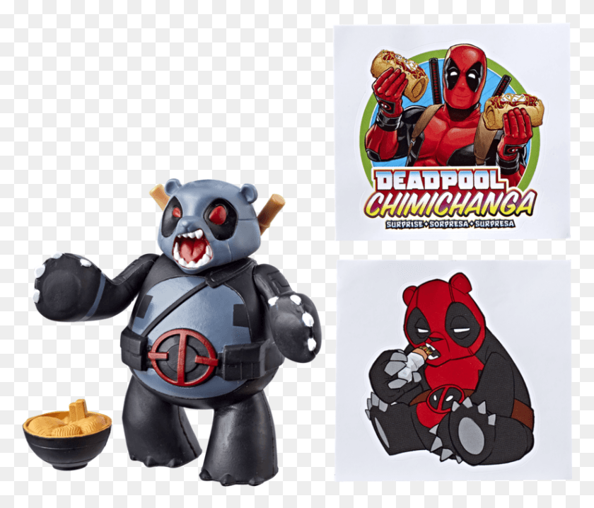 825x696 New Chimichanga Surprises Are Deep Fried Deadpool Chimichanga Blind Bag, Toy, Label, Text HD PNG Download
