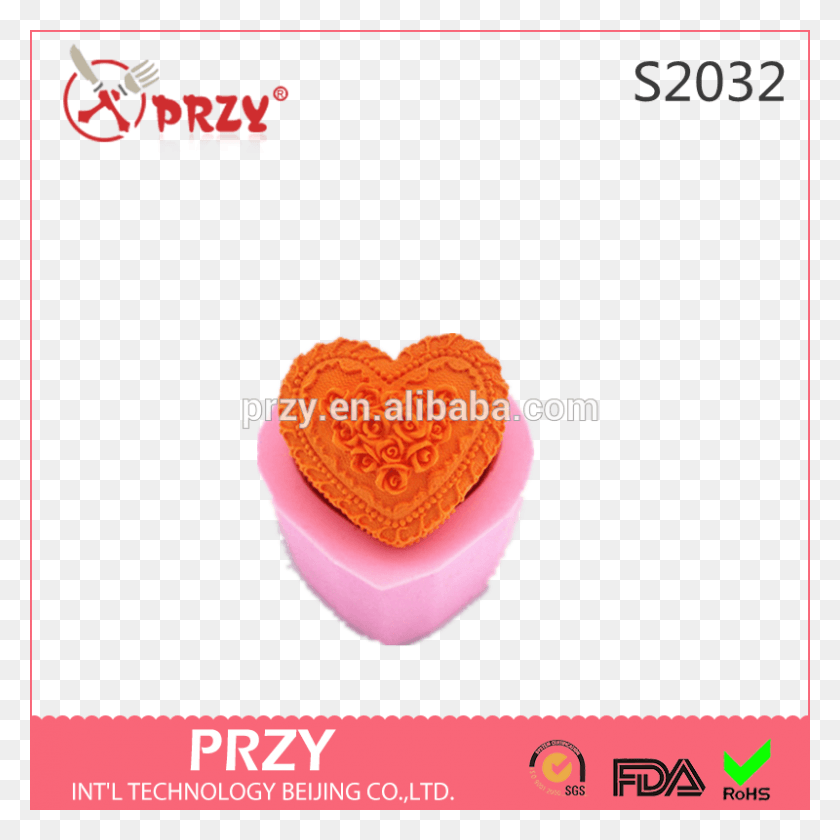 800x800 New Cute Love Big Heart 3D Rose Molde De Decoración De Pasteles Administración De Alimentos Y Medicamentos, Papel, Texto, Borrador De Goma Hd Png