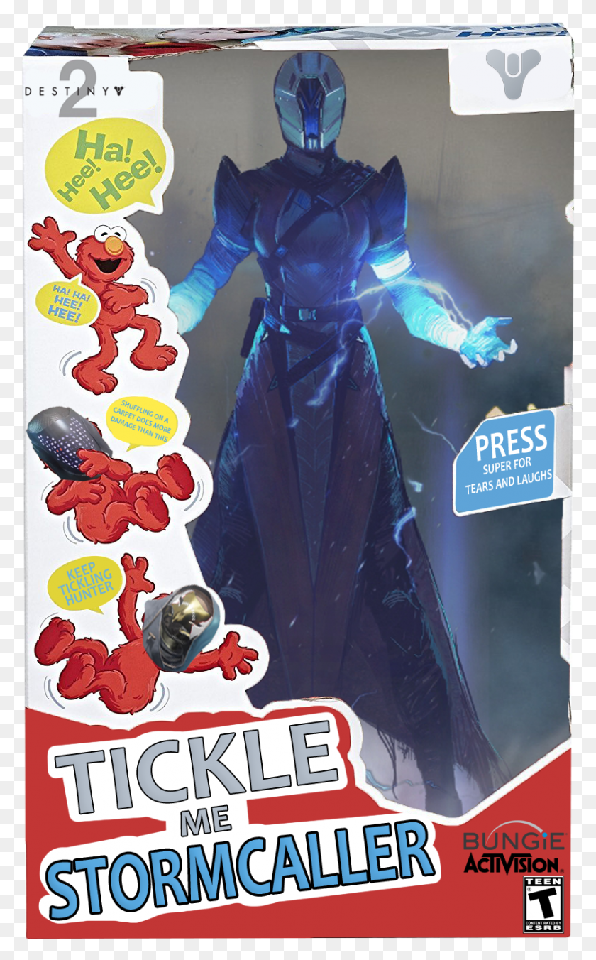 842x1395 New Destiny Warlock Collectible Tickle Me Elmo Playskool Friends, Helmet, Clothing, Apparel HD PNG Download