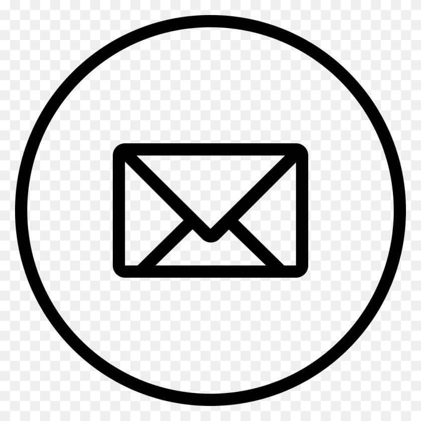 1024x1024 New Email Envelope Back Symbol In Circular Outlined Email Icon High Resolution, Gray, World Of Warcraft HD PNG Download