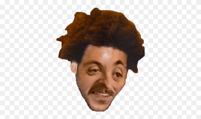 373x437 New Emote Forsenhard Trihex Twitch, Hair, Person, Human HD PNG Download