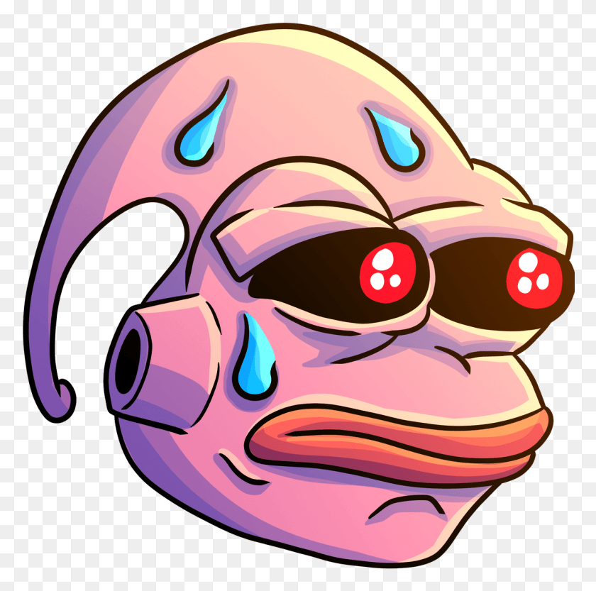 1201x1191 New Emotes From The King Of Twitch Emotes Himself Flowerkidart Buu Emotes, Head, Helmet, Clothing HD PNG Download