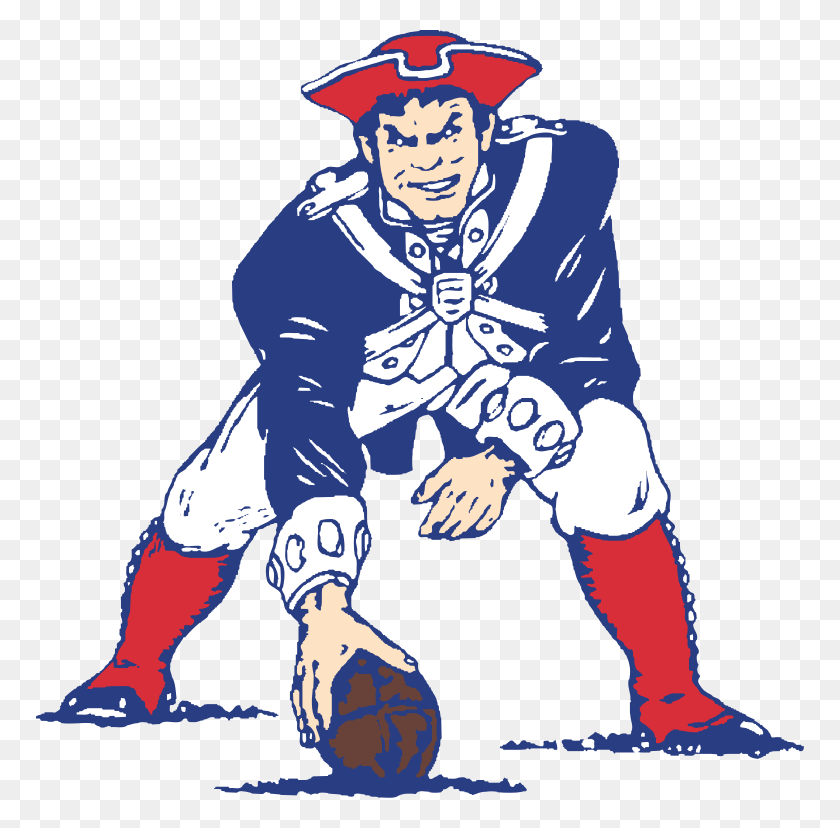 768x768 New England Patriots Vintage Logo New England Patriots, Person, Human, Pirate HD PNG Download