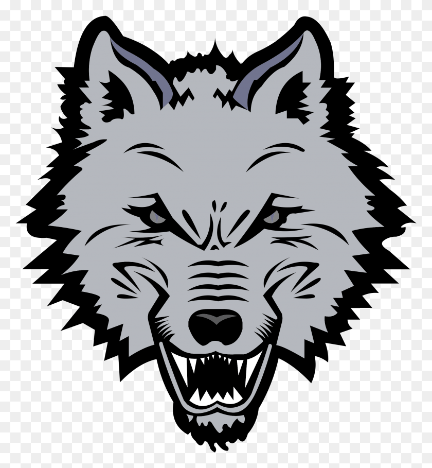 2011x2191 New England Sea Wolves Logo Transparent No Copyright Wolf Logo, Stencil, Animal, Mammal HD PNG Download