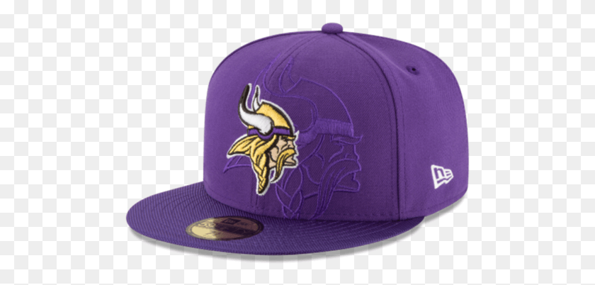 487x342 New Era 5950 Minnesota Vikings Nfl 2016 Sideline Cap Baseball Cap, Clothing, Apparel, Hat HD PNG Download