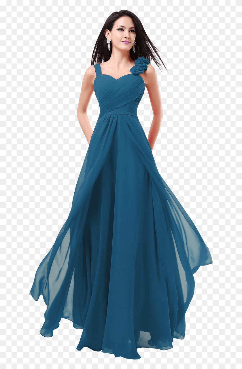 645x1219 New Formal Long Evening Ball Gown Party Prom Bridesmaid Long Teal Formal Dress, Clothing, Apparel, Evening Dress HD PNG Download