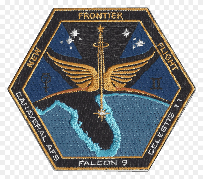 1187x1033 New Frontier Flight Mission Logo Emblem, Rug, Symbol, Trademark HD PNG Download