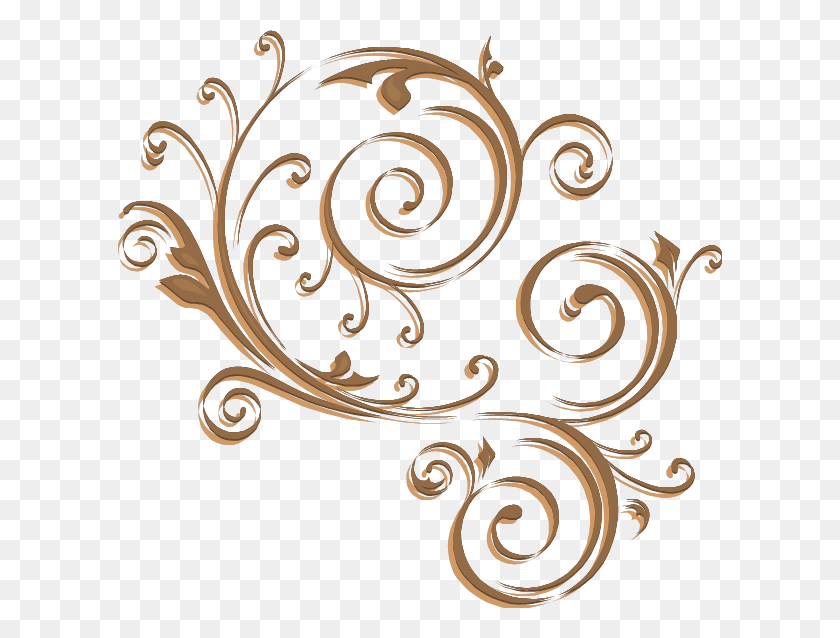 604x578 New Golden Vector Swirl Pictures Gold Swirls Transparent Background, Floral Design, Pattern, Graphics HD PNG Download