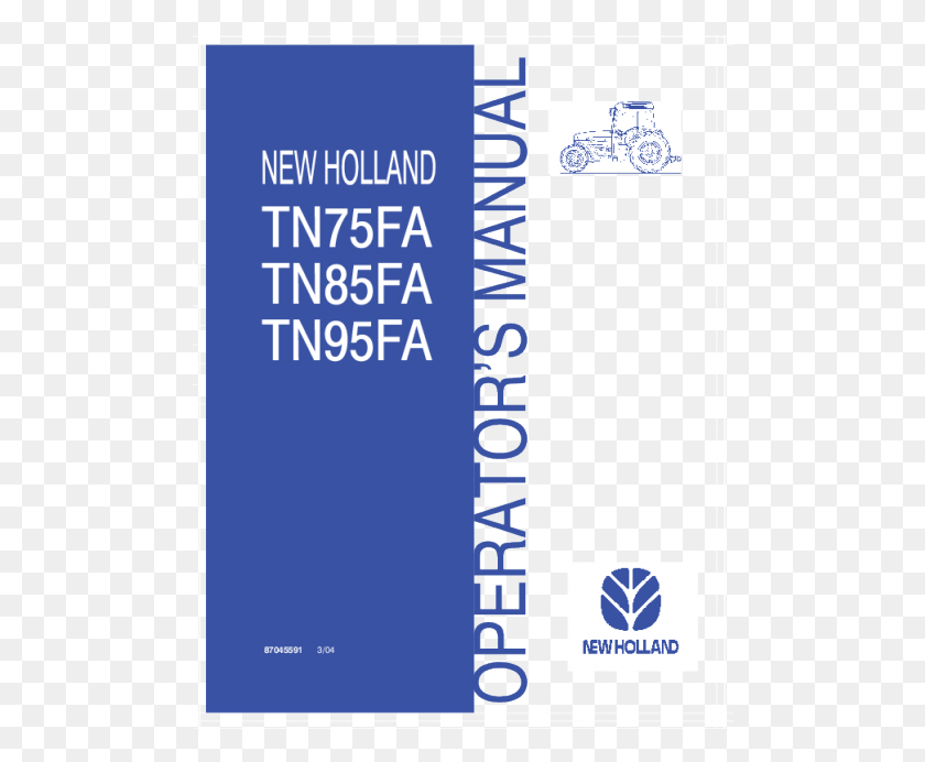 492x632 New Holland Operators Manual Tn75Fa Tn85Fa Tn95Fa Tractor New Holland, Text, Clothing, Apparel Hd Png Descargar