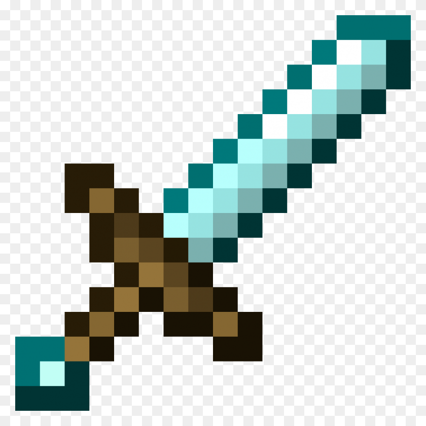 1024x1024 New Iron Sword Texture Minecraft Diamond Sword Pixel Art, Chess, Game, Text HD PNG Download